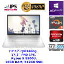 Notebook HP 17-cp0146ng 17,3" FHD IPS, Ryzen 5 5500U, 16GB RAM, 512GB SSD, Windows 10 Pro